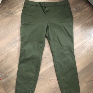 Green Straight leg pants